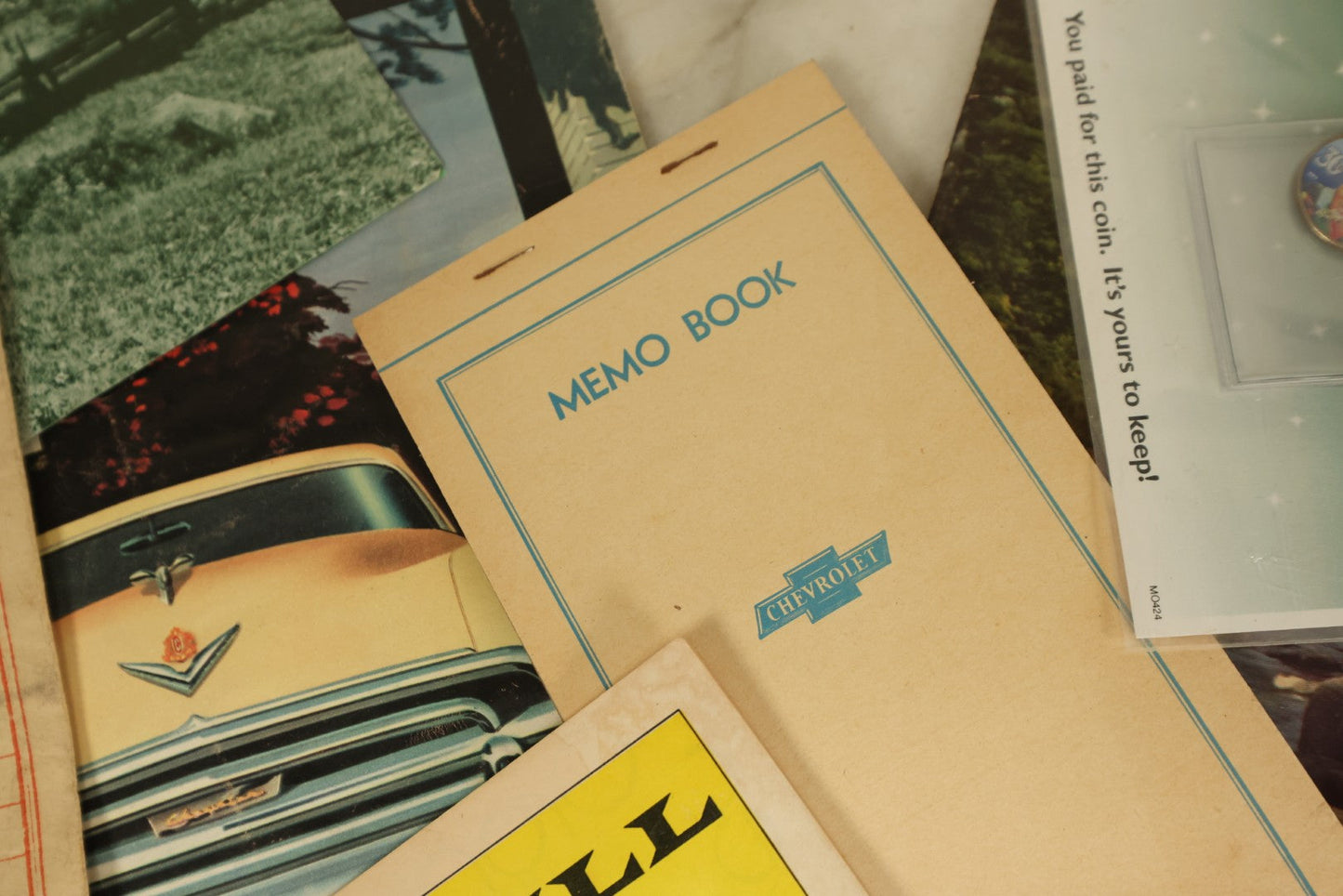 Lot 138 - Grouping Of Miscellaneous Mixed And Vintage Ephemera Including Kennedy Items, Vagabond Magazine, Elvis Presley Coins, Flash Gordon Comic, And More