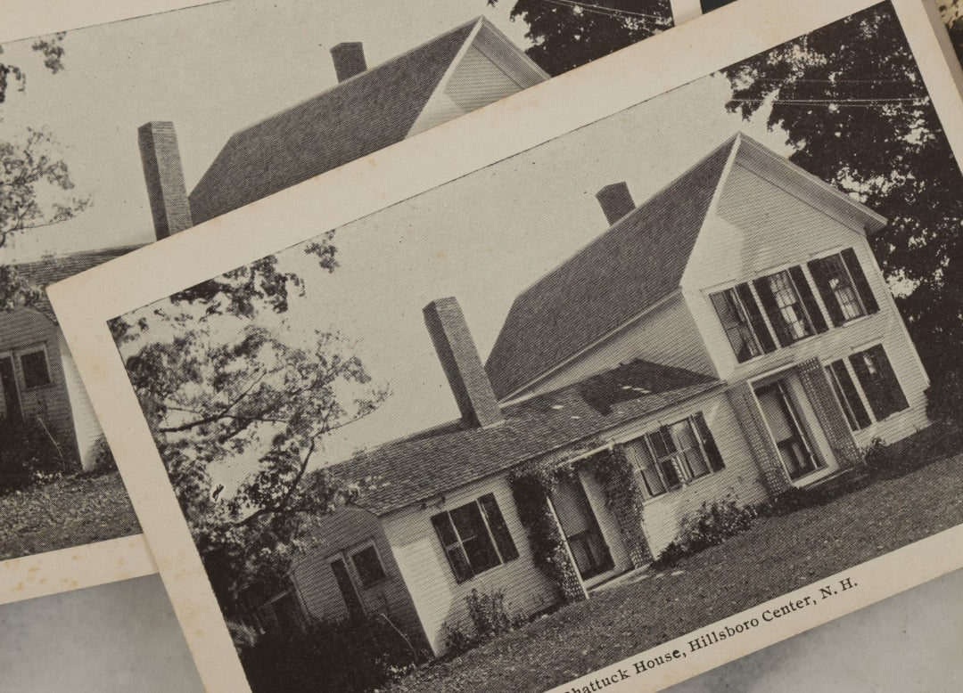 Lot 169 - Grouping Of 20+ Antique Real Photo Postcards R.P.P.C. Mostly Of Hillsborough, New Hampshire Area Houses, Including Several Of The Shattuck House