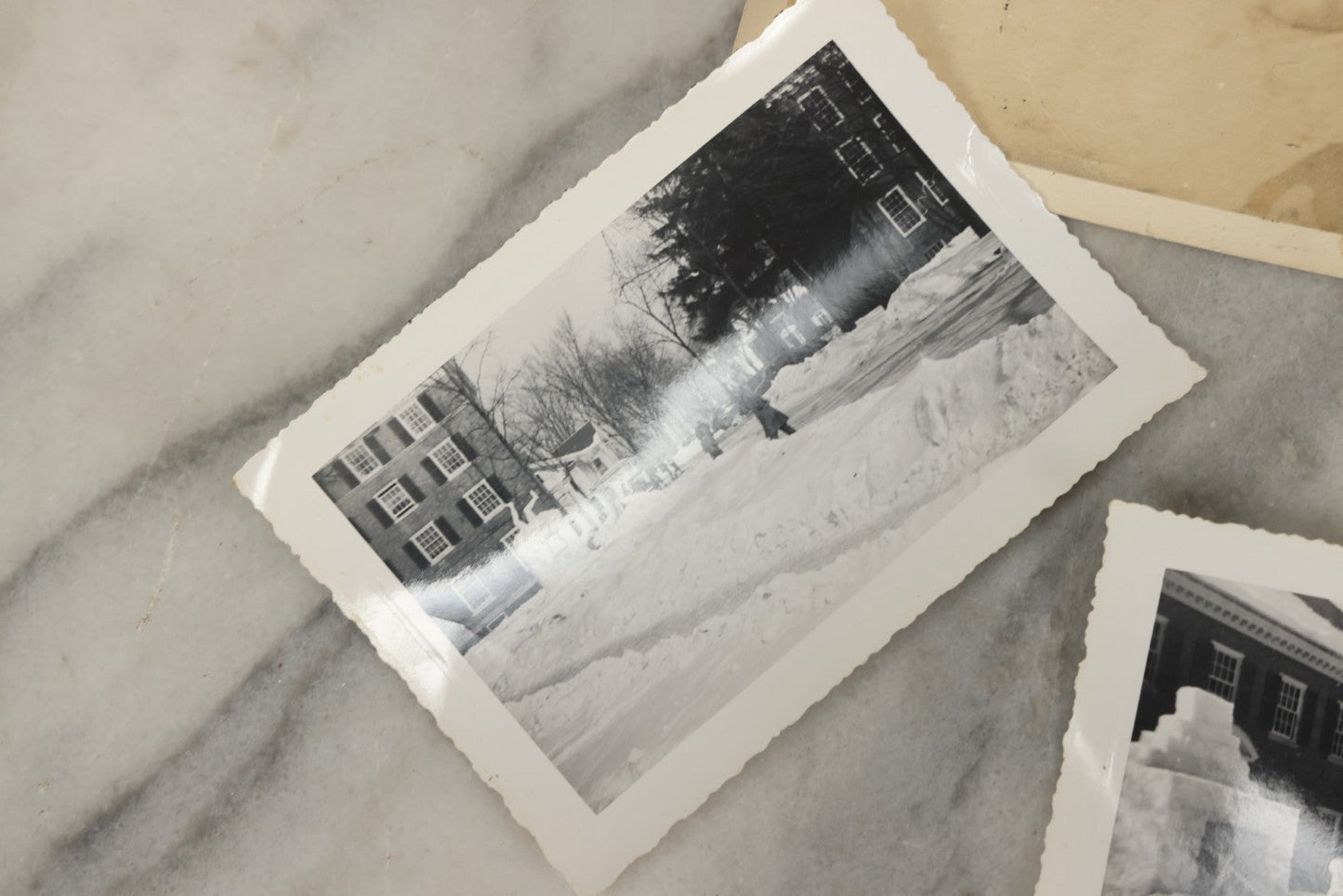 Lot 180 - Grouping Of 15+ Vintage Snapshot Photographs Of Elaborate Ice Sculptures, Snow Men, Etc., Built By The Students Of Fraternities At Dartmouth College, New Hampshire