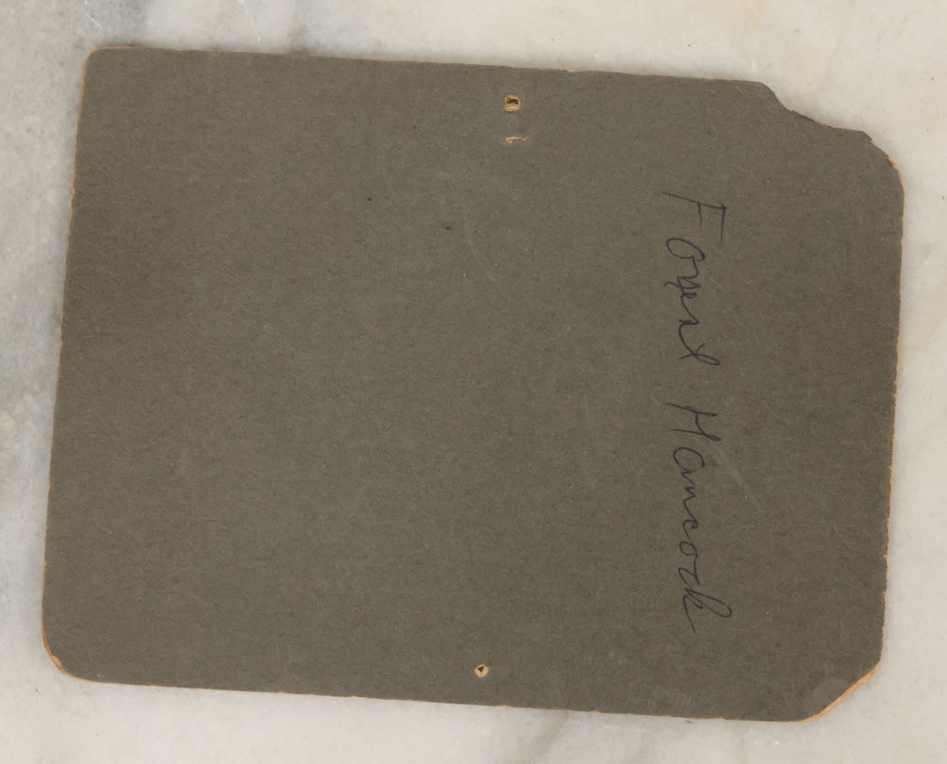 Lot 128 - Antique Boarded Photograph Of Young Man Identified As Forrest Hancock With Bicycle