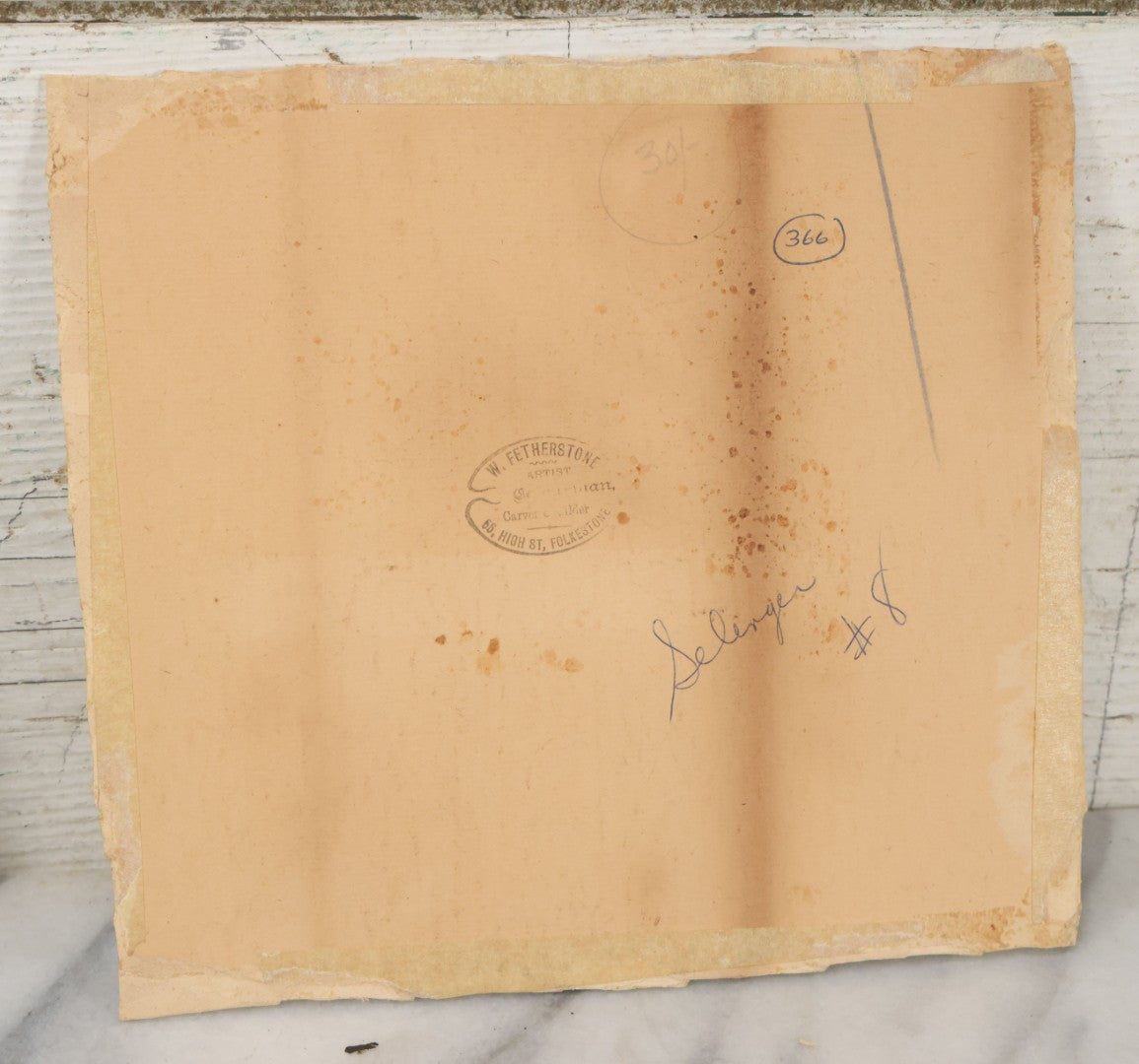 Lot 138 - Pair Of Unframed Paintings Including Painting On Paper Of Fisherman's Home In Belfast Maine, Artist Signed Bill Paxton, 1982, And Antique Watercolor Of Farmhouse, Artist Signed M. White 1894