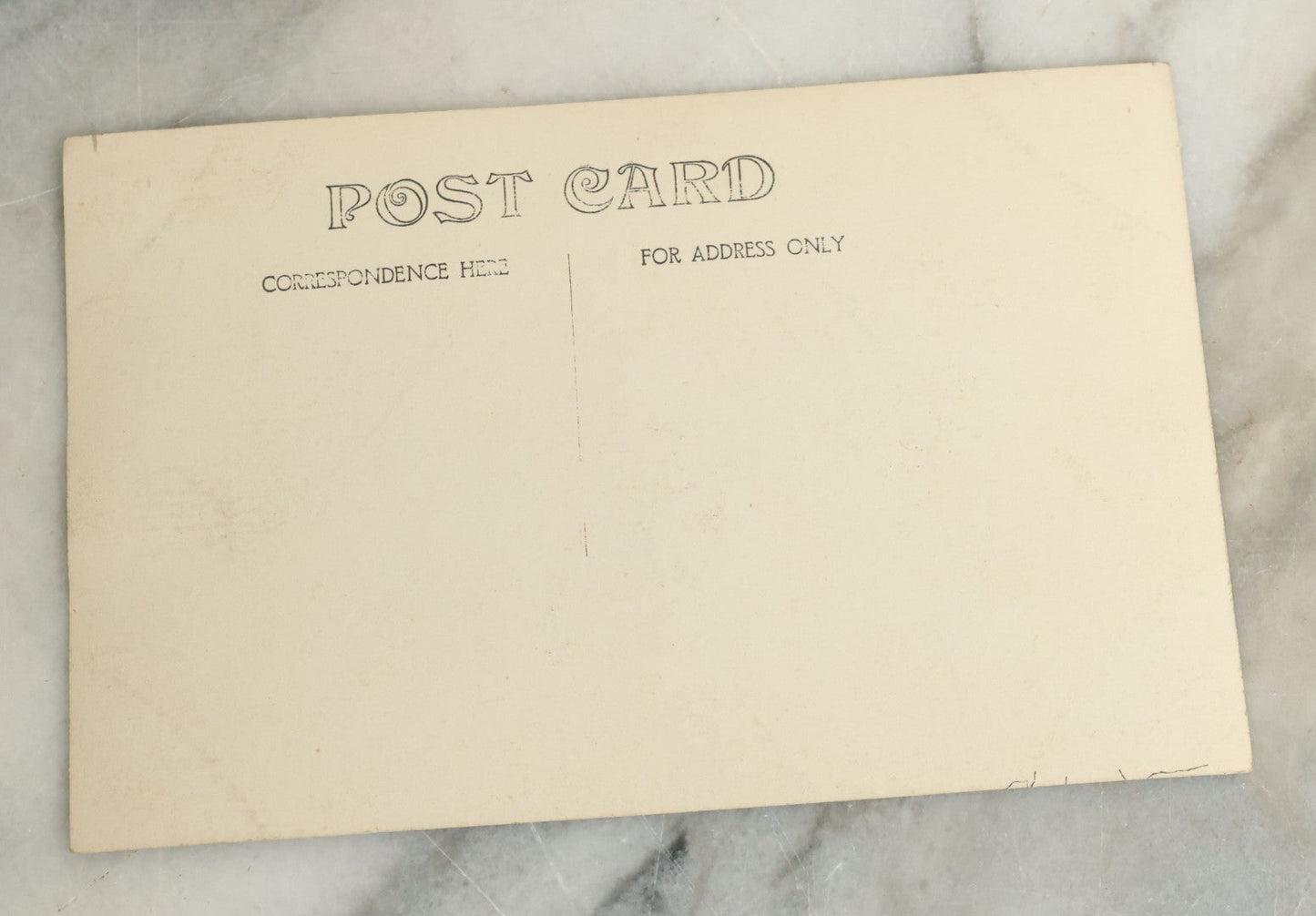 Lot 095 - Antique Real Photo Postcard R.P.P.C. Of Fisherman Fishing In A Raging River