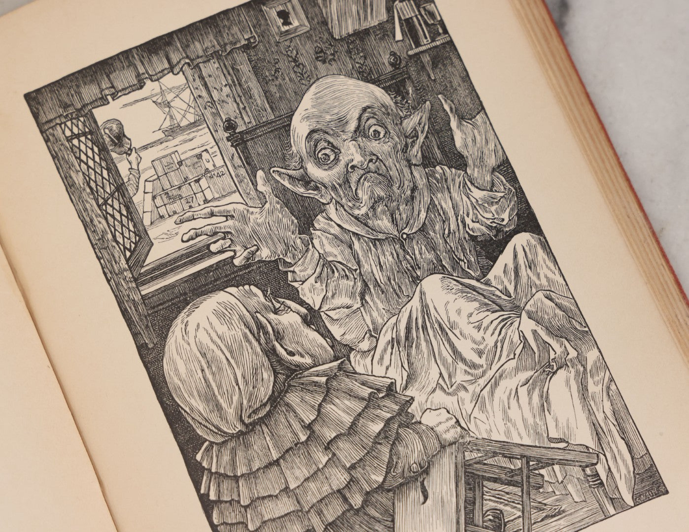 Lot 102 - "The Hunting Of The Snark, An Agony In Eight Fits" Antique Book By Lewis Carroll, Author Of "Alice's Adventures In Wonderland," With Nine Illustrations By Henry Holiday, The Macmillan Company, Publishers, New York, 1908