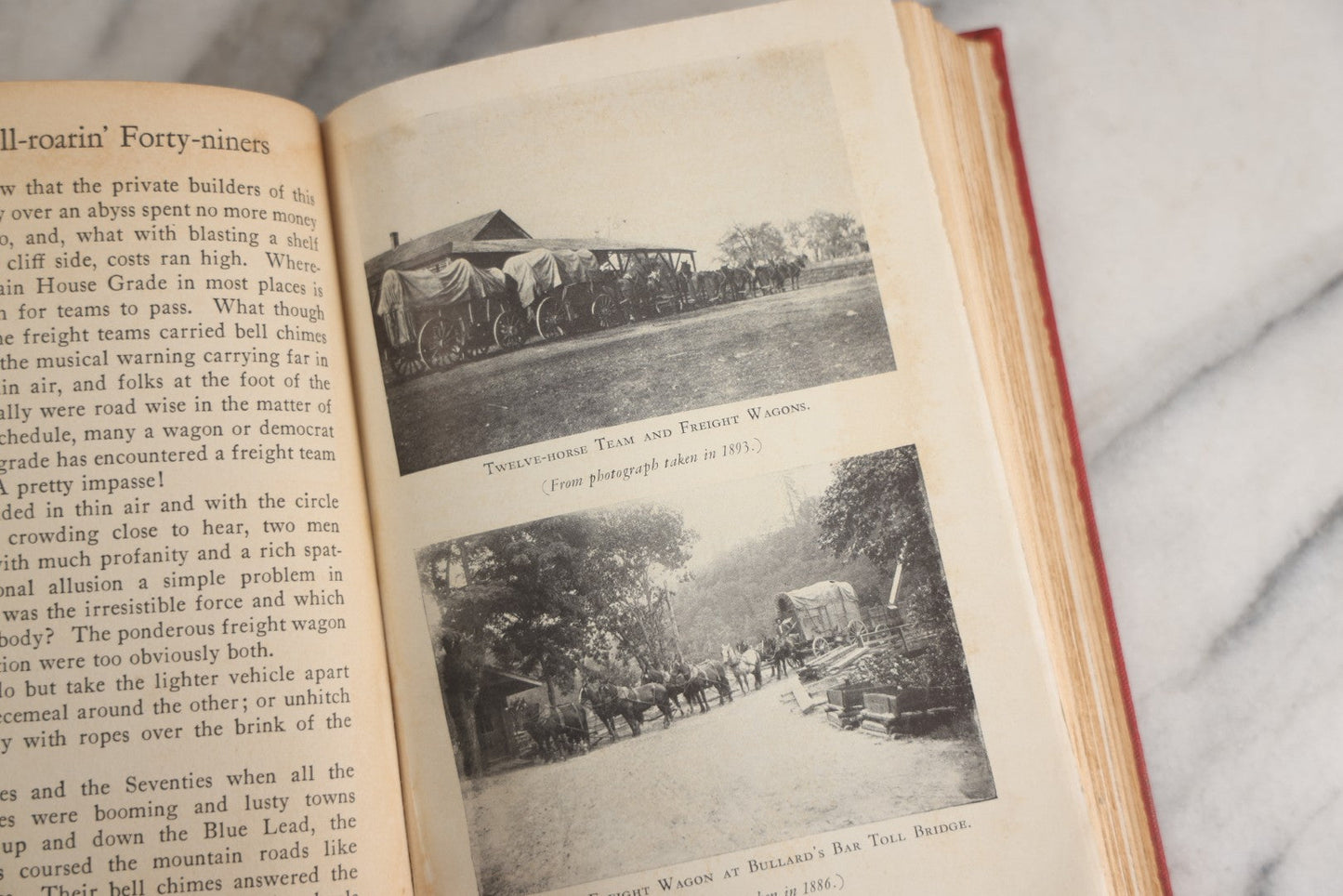 Lot 160 - "The Hell-Roarin' Forty-Niners" Vintage Book By Robert Welles Ritchie, Red Cloth Boards With Black Silhouette Illustration Of Miners, J.H. Sears & Company, Publishers, New York, 1928