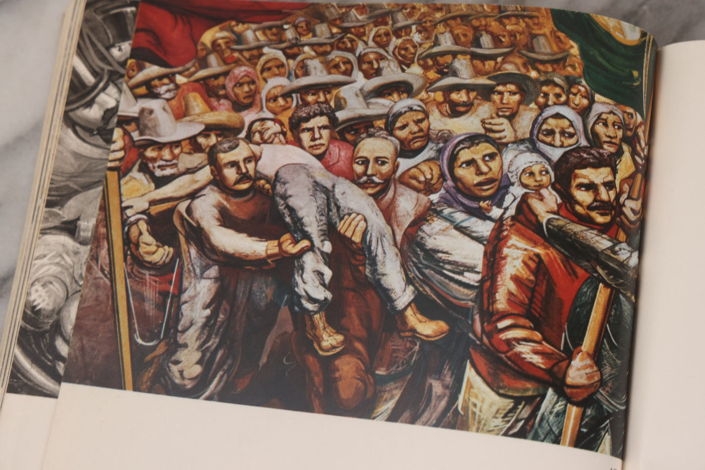 Lot 140 - "Mural Painting Of The Mexican Revolution" Large-Format Vintage Art Book, Richly Illustrated, Published By Fondo De Cultura Económica, Mexico, 1967, Second English Edition, Linen Cloth Boards With Stylized Pre-Columbian Design