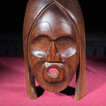 Lot 251 - Vintage Carved Wood Northwest Coast Wind Mask Signed Al August, Nuan B.C., 9-1/2" H