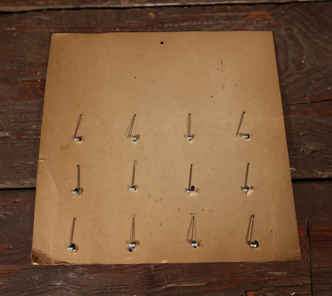 Vintage Private Detective Toy Store Display With 12 Children'S Detective Badges, Cardstock And Metal
