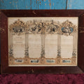 Lot 020 - Antique Family Register Lithograph, Hand Filled, Features Mourning Motif, By Sarony & Major, Maples And Libby Family