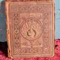 Lot 025 - Antique Scrapbook With Linen Pages, Many Interesting Cards