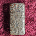 Lot 031 - Antique Hypodermic Needle Travel Kit, Faux Alligator Metal Case, No Needle