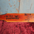 Vintage Novelty Wooden Paddle, Souvenir Of Plymouth Ma, To Heck With Psychology Spanking Paddle