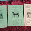 Lot 072 - Grouping Of Three 1939 Equestrian Auction Horse Catalogs