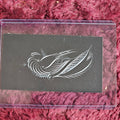 Lot 078 - Antique Calling Card, White Bird Black Field