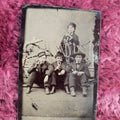 Lot 110 - Tintype Of Young Boys Smoking Cigars