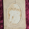 Lot 130 - Paper Framed Snapshot From Isle Of Man Of Women With Funny Hats