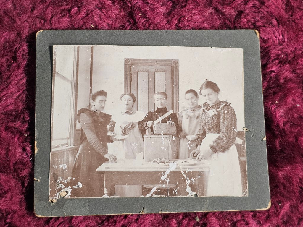 Lot 133 - Small Boarded Photo Of Women Making Bread – Granite Union ...