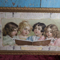 Lot 031 - Antique Metropolitan Life Insurance Co. 1898 Calendar Print Advertisment In Ornate Gold Frame