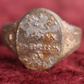 Lot 060 - Vintage Side Show Novelty Gift Ring From Johann K. Petursson, The Icelandic Giant, Wear And Tear Throughout