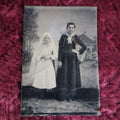 Lot 096 - Tintype Of Girl On Day Of First Communion, Other Woman, Mother?