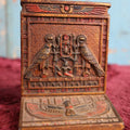 Lot 012 - Antique Egyptian Revival Art Deco Single Book End, Painted Cast Iron, By Cjo Judd Art