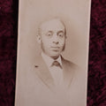 Lot 141 - Antique Cdv Photo Of Young Black Man, Identified As George Appleton, Dated 1876, Highland Gallery, 1051 Tremont Street, Boston