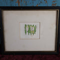 Lot 024 - Funny Vintage Artist Proof "Killer Corn" Anthropomorphic Corn Cobs Swordfighting, Artist Signed, Gallery Label