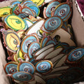 Lot 026 - Large Grouping Of Several Hundred Circa 1920S German Paper Glasses / Eyes Mask Items, Optometrist