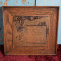 Lot 031 - Antique Copper Plaque, Dame Fortune And Her Daughter Mis-Fortune, By The Wharff-Eaton Company