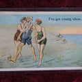 Lot 051 - Antique Naughty Novelty Postcard, Dirty Old Man, "I'Ve Got Young Ideas," Postmarked 1923