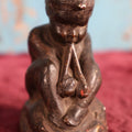 Lot 053 - Antique Chalkware Baby Pan Statue, Dated 1911