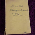 Lot 057 - Vintage Folk Art Home Made Book From Rich "Boo-Boo" Fall To His Mother, Dated May 1979, Memory Book
