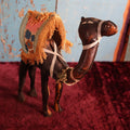 Lot 090 - Antique Hand Crafted Leather Camel, Hump Covering Added Later To Hide Damage, Various Wear, Straw Filled
