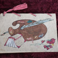Lot 112 - Antique Hand Painted Water Color Poetry And Calligraphy Book By V.F. Hancock, Edgar Allan Poe Poems And More