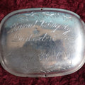 Lot 114 - Casket Plaque For Harriet B. Edgerly, Died February 15, 1854, Aged 55 Years Old