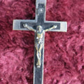 Lot 132 - Antique Wood And Metal Crucifix - Approximately 3.75"