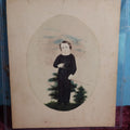 Lot 013 - Victorian Photo Portrait Of Charles Nathanial Perley, Hand Painted And Tinted, Born November 2nd, 1856, Photographed April 16th, 1861 - Unusual Pose