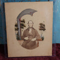 Lot 014 - Victorian Photo Portrait Of Stephen Perley, Husband Of Sarah Elizabeth Wells, Hand Painted And Tinted, Married April 6th, 1847, Photographed Circa 1861
