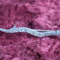 Lot 039 - Vintage Sterling Silver Bejewelled Snake Brooch, Marked Sterling, Pinback