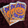 Lot 099 - Grouping Of Eight Vintage Halloween Trick Or Treat Paper Bags, By Fun World, Carle Place, New York, Item No. Bg-19434P