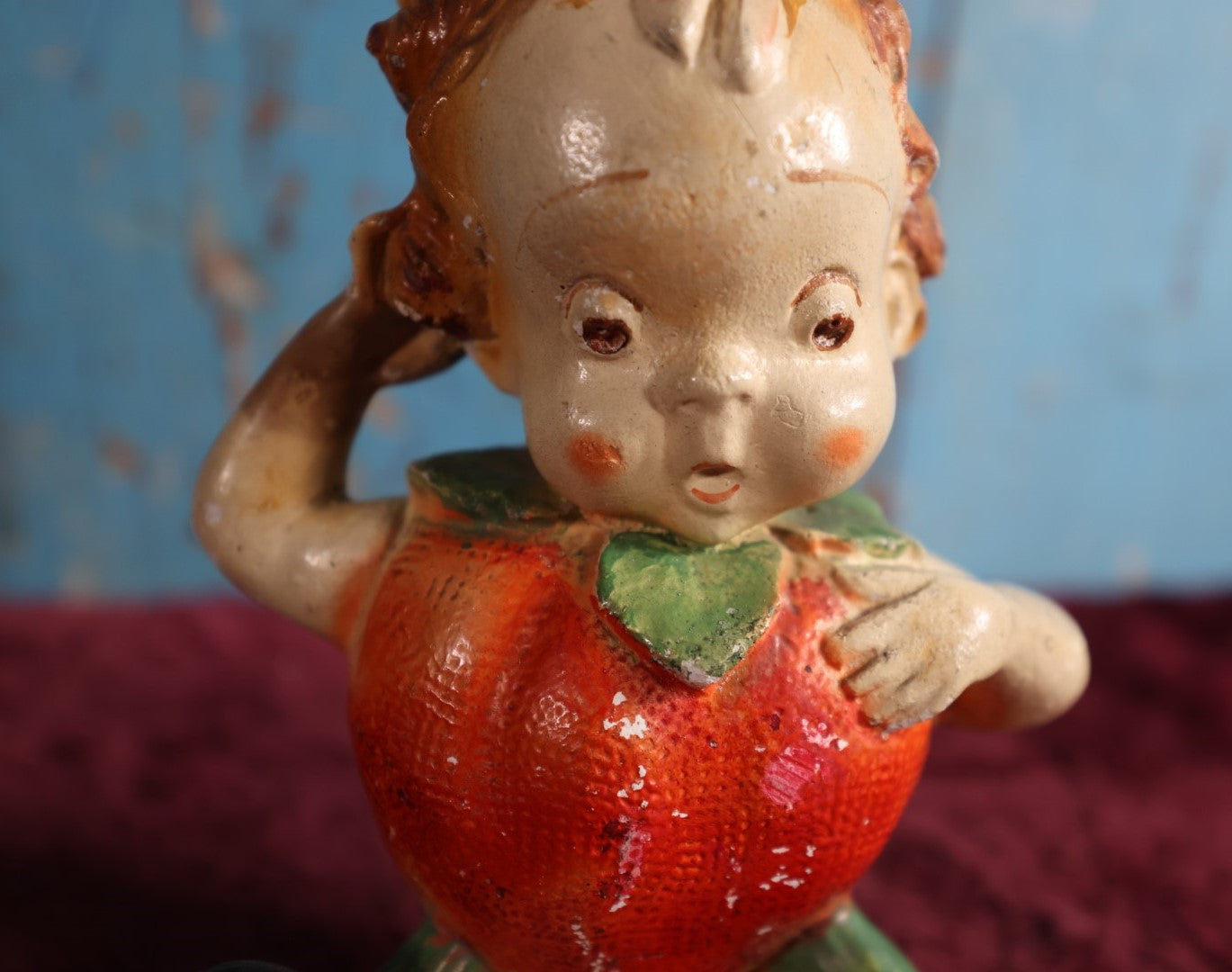 Lot 123 - Vintage Stella Strawberry Chalkware Figure, By Carlton Ware