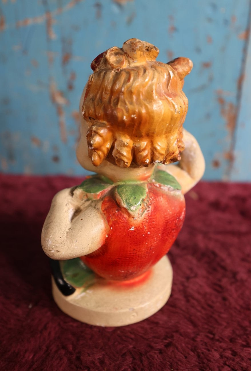 Lot 123 - Vintage Stella Strawberry Chalkware Figure, By Carlton Ware