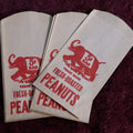 Lot 165 - Grouping Of Ten Antique Fresh Roasted Circus Peanuts Bags, Elephant On Bag, New Old Stock
