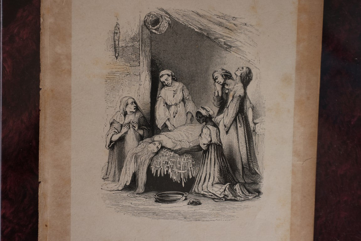 Lot 015 - Antique Engraving, "The Malabar Women Washing The Body Of Virginia" From The Novel Paul Et Virginie By Jacques-Henri Bernardin De Saint-Pierre