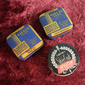 Lot 125 - Grouping Of Three Vintage Typewriter Ribbon Tins - Two Narbro Brand (One For Purple Hektograph), And A Carter's Silvercraft Nylon Ribbon Tin