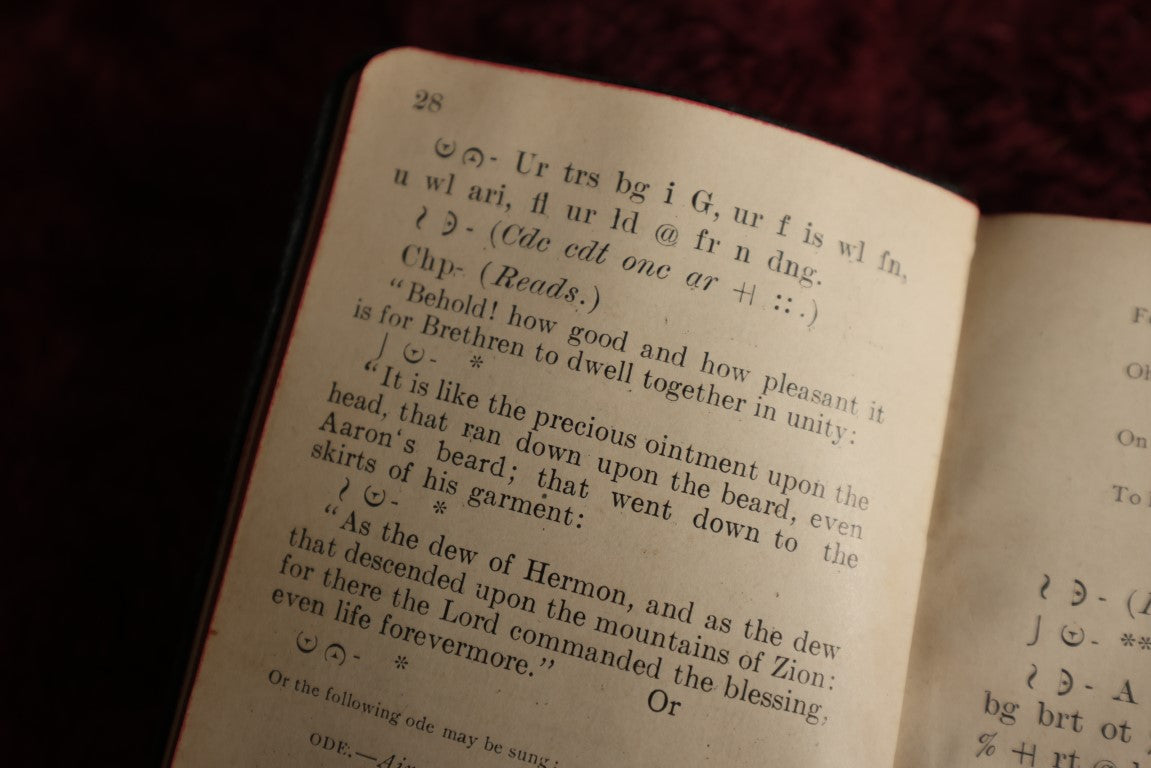 Lot 136 - Antique King Solomon And His Followers New Hampshire A Valuable Aid To The Memory Esoteric Cypher Book, 1920