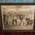 Lot 090 - Vintage Framed Photo Of Curtiss Delicious Candies Salesmen With Sales Cases
