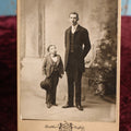 Lot 150 - Cabinet Card - Photo Of Very Short Man, Very Tall Man, Gintehr Photographer, Buffalo, New York