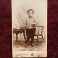 Lot 177 - Single Photo - CDV Photo of Young Boy With Hula Hoop, Possible Performer, A. Steinhauser Photographer, Freiburg, Germany