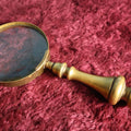 Lot 054 - Vintage Heavy Brass Handled Large Size Magnifying Glass, Working Condition