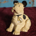 Lot 061 - Vintage "Stopper" Chalkware Dog Automotive Advertising Figure, American Brakeblok By American Brake Shoe Company, Circa 1960, Writing On Bottom